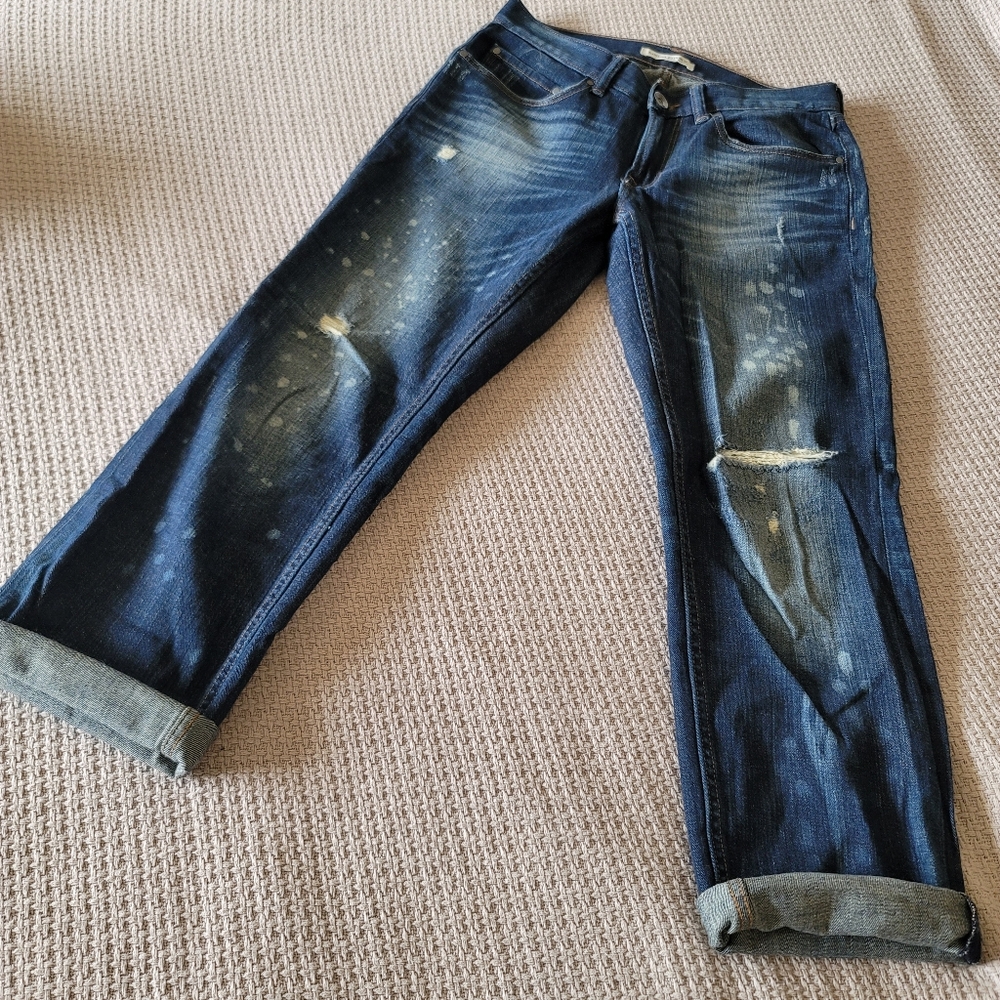 Banana Republic distressed Boyfriend jeabs